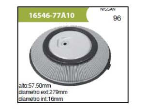 FILTRO PARA AIRE   16546-77A10-ASIA