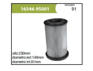 FILTRO PARA AIRE NISSAN PICK-UP D22 "DIESEL" 16546-9S001-ASIA