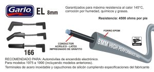 CABLES PARA BUJIA FORD-LINCOLN-MERCURY BRONCO 166-EL-GAR