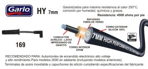 CABLES PARA BUJIA CHEVROLET-GMC-BUICK-CADILLAC CAVALIER 169-HY-GAR