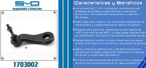 BRAZO PITMAN CHEVROLET-GMC-BUICK-CADILLAC SIERRA 1703002-SYD