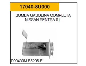 MODULO BOMBA DE GAS ELECTRICA   17040-8U000-ASIA