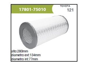 FILTRO PARA AIRE TOYOTA HIACE 17801-75010-ASIA