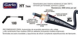 CABLES PARA BUJIA CHRYSLER-DODGE-HYUNDAI CARAVAN 180-HY-GAR