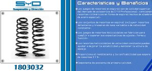 RESORTE PARA SUSPENSION CHEVROLET-GMC-BUICK-CADILLAC AVALANCHE 1803032-SYD