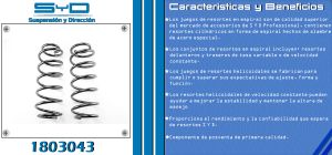 RESORTE PARA SUSPENSION CHEVROLET-GMC-BUICK-CADILLAC CAPTIVA 1803043-SYD