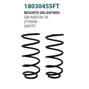 RESORTE PARA SUSPENSION CHEVROLET-GMC-BUICK-CADILLAC AVEO 1803045SFT-ASIA