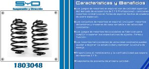 RESORTE PARA SUSPENSION CHEVROLET-GMC-BUICK-CADILLAC TORNADO PICK-UP 1803048-SYD