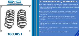 RESORTE PARA SUSPENSION CHEVROLET-GMC-BUICK-CADILLAC TORNADO PICK-UP 1803051-SYD