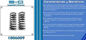 RESORTE PARA SUSPENSION CHRYSLER-DODGE-HYUNDAI DAKOTA 1806009-SYD