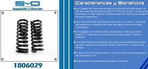 RESORTE PARA SUSPENSION CHRYSLER-DODGE-HYUNDAI RAM 1500 PICK-UP 1806029-SYD