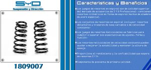 RESORTE PARA SUSPENSION HONDA CIVIC 1809007-SYD