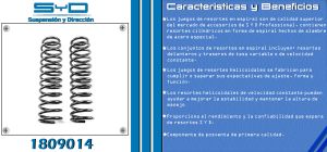 RESORTE PARA SUSPENSION HONDA CIVIC COUPE 1809014-SYD