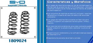 RESORTE PARA SUSPENSION HONDA CIVIC 1809024-SYD