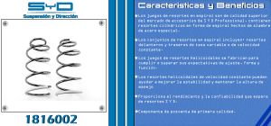 RESORTE PARA SUSPENSION NISSAN ALMERA 1816002-SYD