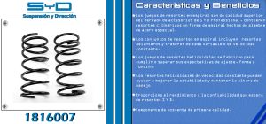 RESORTE PARA SUSPENSION NISSAN ALTIMA 1816007-SYD