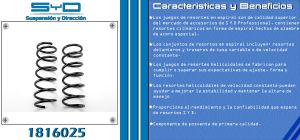 RESORTE PARA SUSPENSION NISSAN MARCH 1816025-SYD