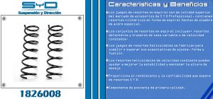 RESORTE PARA SUSPENSION VOLKSWAGEN GOL 1826008-SYD