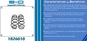 RESORTE PARA SUSPENSION VOLKSWAGEN BORA 1826010-SYD