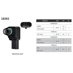 SENSOR MAP CHEVROLET-GMC-BUICK-CADILLAC CADILLAC ATS 18262-TOM