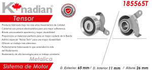 TENSOR DE BANDA DE TIEMPO ACURA LEGEND 185565T-KN