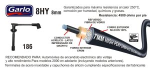 CABLES PARA BUJIA NISSAN 200SX 186-8HY-GAR