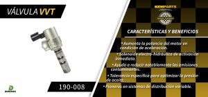 VALVULA DE CONTROL DE TIEMPO VARIABLE TOYOTA AVALON 190-008