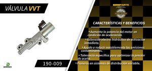 VALVULA DE CONTROL DE TIEMPO VARIABLE NISSAN ALTIMA 190-009