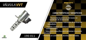 VALVULA DE CONTROL DE TIEMPO VARIABLE NISSAN SENTRA 190-011