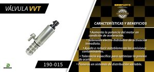 VALVULA DE CONTROL DE TIEMPO VARIABLE CHEVROLET-GMC-BUICK-CADILLAC CAPTIVA SPORT 190-015