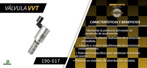 VALVULA DE CONTROL DE TIEMPO VARIABLE FORD-LINCOLN-MERCURY FIESTA 190-017