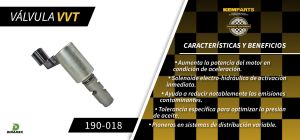 VALVULA DE CONTROL DE TIEMPO VARIABLE FORD-LINCOLN-MERCURY FIESTA 190-018