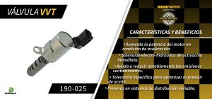 VALVULA DE CONTROL DE TIEMPO VARIABLE CHRYSLER-DODGE-HYUNDAI 200 190-025