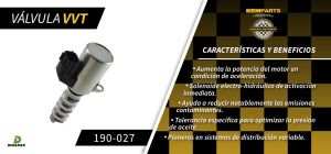 VALVULA DE CONTROL DE TIEMPO VARIABLE NISSAN 370Z 190-027