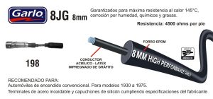 CABLES PARA BUJIA 198-8JG-GAR