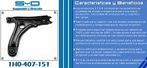 HORQUILLA DE SUSPENSION VOLKSWAGEN GOLF A3 1H0-407-151-SYD