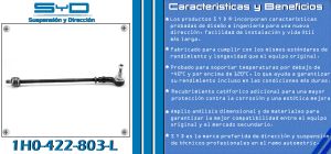 VARILLA DE DIRECCION VOLKSWAGEN GOLF 1H0-422-803L-SYD