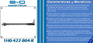 VARILLA DE DIRECCION VOLKSWAGEN GOLF 1H0-422-804-R-SYD