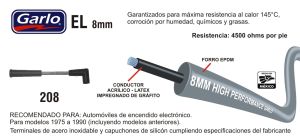 CABLES PARA BUJIA FORD-LINCOLN-MERCURY AEROSTAR 208-EL-GAR