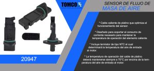 SENSOR MAF VOLKSWAGEN BEETLE 20947