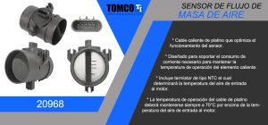 SENSOR MAF CHEVROLET-GMC-BUICK-CADILLAC EXPRESS CARGO VAN 20968