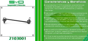 TORNILLO ESTABILIZADOR CHEVROLET-GMC-BUICK-CADILLAC COBALT 2103001IT