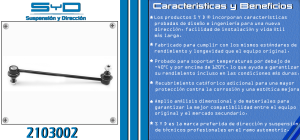 TORNILLO ESTABILIZADOR CHEVROLET-GMC-BUICK-CADILLAC ASTRA 2103002-SYD