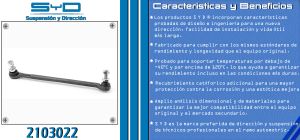 TORNILLO ESTABILIZADOR CHEVROLET-GMC-BUICK-CADILLAC EQUINOX 2103022-SYD