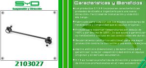 TORNILLO ESTABILIZADOR CHEVROLET-GMC-BUICK-CADILLAC AVEO 2103027IT