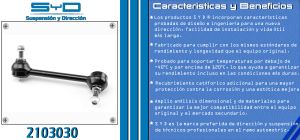 TORNILLO ESTABILIZADOR CHEVROLET-GMC-BUICK-CADILLAC CANYON 2103030-SYD