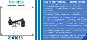 TORNILLO ESTABILIZADOR CHEVROLET-GMC-BUICK-CADILLAC TRACKER 2103035-SYD