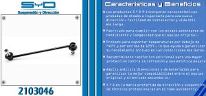 TORNILLO ESTABILIZADOR CHEVROLET-GMC-BUICK-CADILLAC SONIC 2103046-SYD