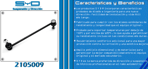 TORNILLO ESTABILIZADOR HYUNDAI (AMERICANOS) SONATA 2105009-SYD