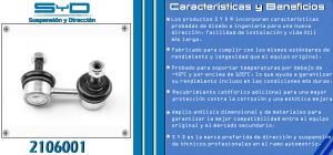 TORNILLO ESTABILIZADOR CHRYSLER-DODGE-HYUNDAI VERNA 2106001-SYD